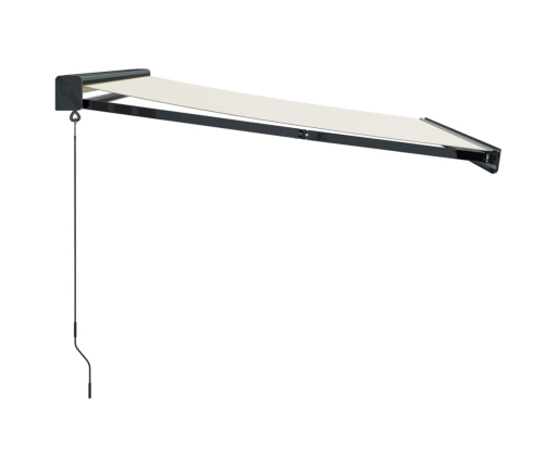 Toldo retráctil aluminio y tela color crema 3,5x2,5 m
