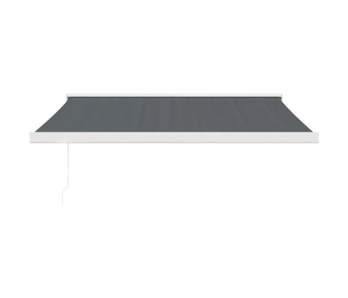 Toldo retráctil aluminio y tela gris antracita 3x2,5 m