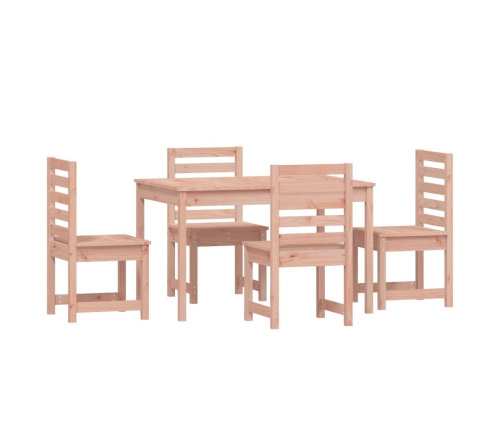 Juego de comedor para jardín 5 pzas madera maciza Douglas