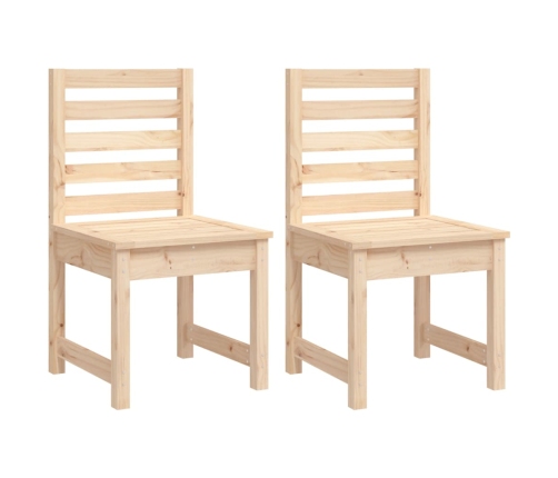 Juego de comedor de jardín 4 piezas madera maciza de pino