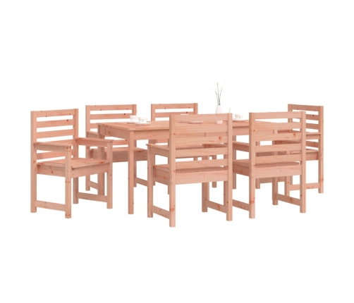 Juego de comedor para jardín 7 pzas madera maciza abeto Douglas