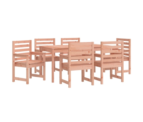 Juego de comedor para jardín 7 pzas madera maciza abeto Douglas