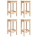 Set de mesa y taburetes altos jardín 5 pzas madera maciza pino