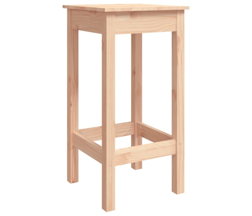 Set de mesa y taburetes altos jardín 5 pzas madera maciza pino