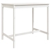 Set de mesa y taburetes altos jardín 5 pzas madera pino blanco