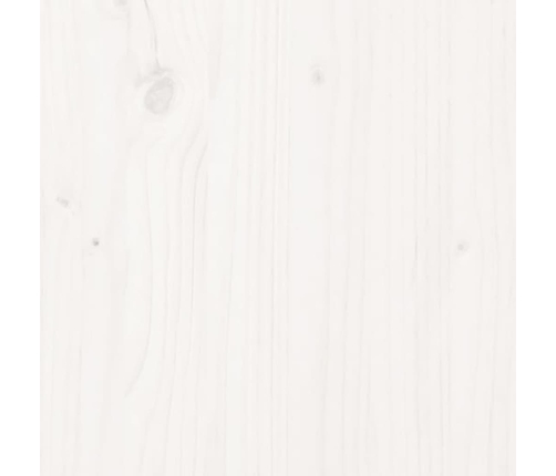 Set de mesa y taburetes altos jardín 5 pzas madera pino blanco