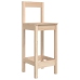 Mesa y taburetes altos jardín 5 piezas madera maciza de pino
