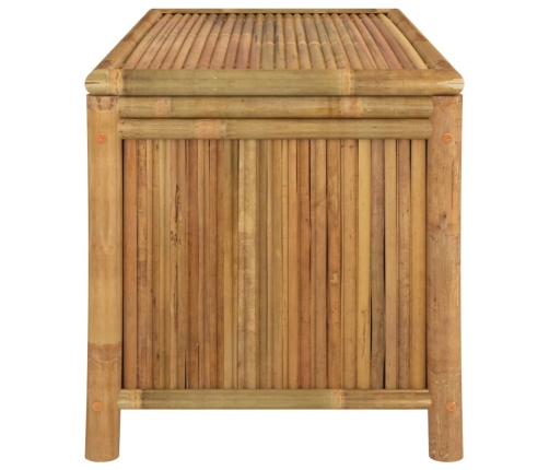 Caja de almacenaje de jardín bambú 110x52x55 cm