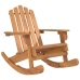 vidaXL Silla mecedora Adirondack madera maciza acacia