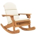 Silla mecedora Adirondack con cojines madera maciza acacia