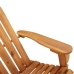 vidaXL Silla mecedora Adirondack con cojines madera maciza acacia