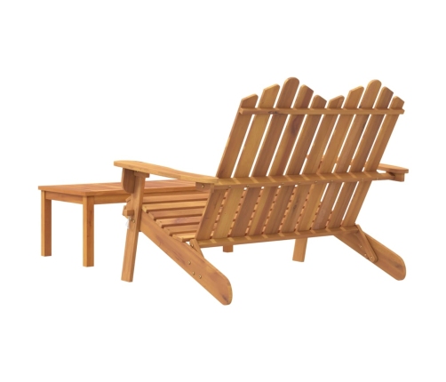 Juego de muebles de jardín Adirondack 2 piezas madera acacia