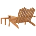 Juego de muebles de jardín Adirondack 2 piezas madera acacia