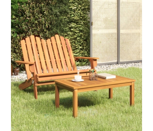 Juego de muebles de jardín Adirondack 2 piezas madera acacia