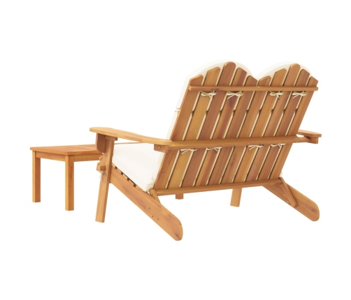 Juego de muebles de jardín Adirondack 2 piezas madera acacia