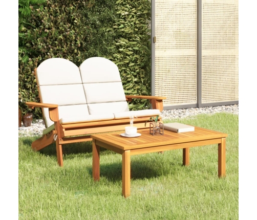 Juego de muebles de jardín Adirondack 2 piezas madera acacia