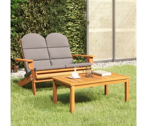 Juego de muebles de jardín Adirondack 2 piezas madera acacia