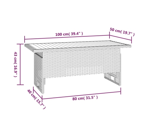 Set de muebles de jardín 2 pzas cojines ratán sintético gris