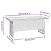 Set de muebles de jardín 2 pzas cojines ratán sintético gris