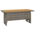 Set de muebles de jardín 2 pzas cojines ratán sintético gris
