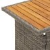 Set de muebles de jardín 2 pzas cojines ratán sintético gris