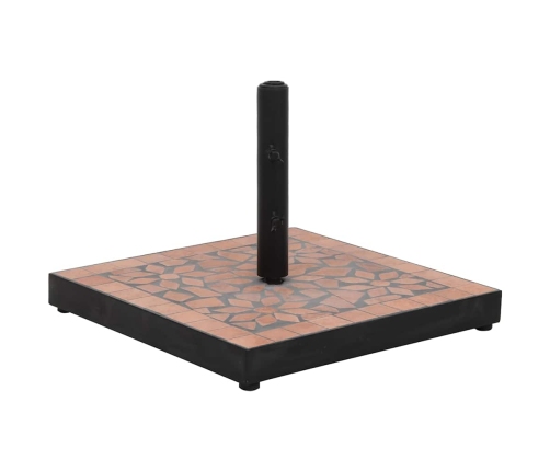 Base de sombrilla cuadrada color terracota 12 kg