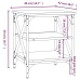 vidaXL Mesas auxiliares 2 uds madera roble Sonoma 40x42x50 cm