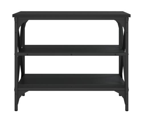 Mueble de TV madera contrachapada negro 60x40x50 cm