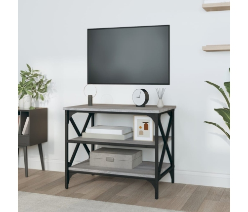 Mueble de TV madera contrachapada gris Sonoma 60x40x50 cm