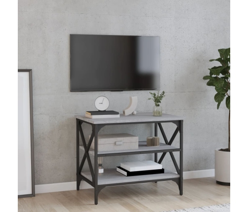 Mueble de TV madera contrachapada gris Sonoma 60x40x50 cm