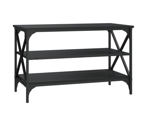 Mueble para TV madera contrachapada negro 80x40x50 cm