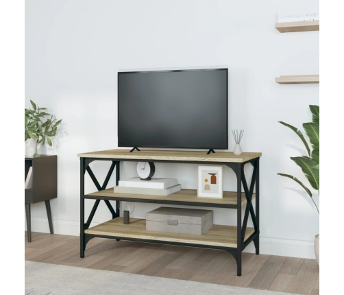 Mueble para TV madera contrachapada roble Sonoma 80x40x50 cm