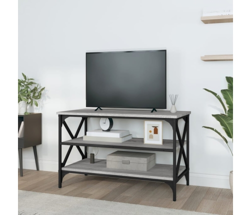 Mueble para TV madera contrachapada gris Sonoma 80x40x50 cm