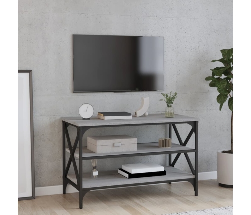 Mueble para TV madera contrachapada gris Sonoma 80x40x50 cm