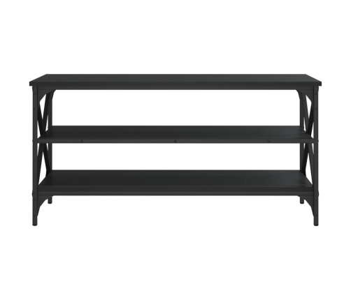 Mueble para TV madera contrachapada negro 100x40x50 cm