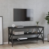 Mueble para TV madera contrachapada negro 100x40x50 cm