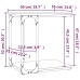 vidaXL Mesa auxiliar madera contrachapada roble Sonoma 50x35x52 cm