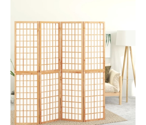 Biombo plegable con 4 paneles estilo japonés 160x170 cm