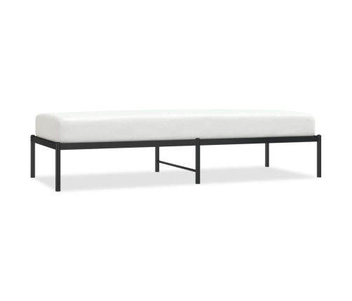 Estructura de cama metal negro 75x190 cm