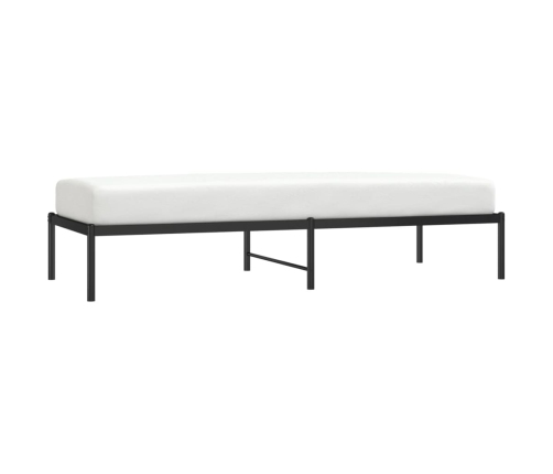 Estructura de cama metal negro 75x190 cm