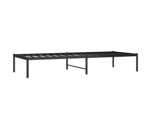 Estructura de cama metal negro 75x190 cm