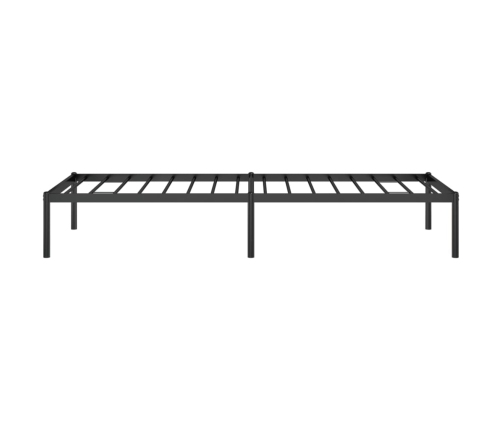 Estructura de cama metal negro 75x190 cm