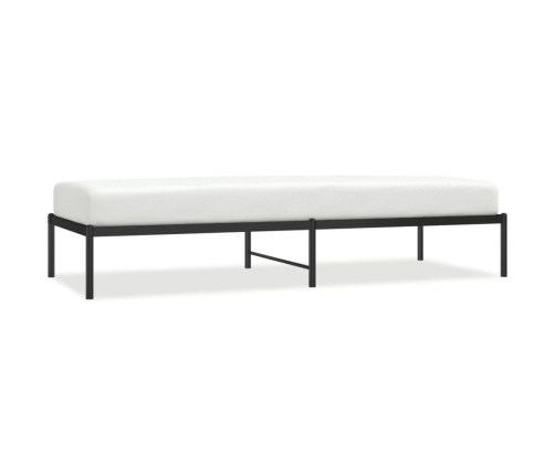 Estructura de cama de metal negro 80x200 cm