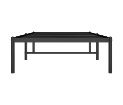 Estructura de cama de metal negro 80x200 cm