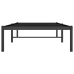 Estructura de cama de metal negro 80x200 cm