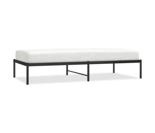 Estructura de cama sin colchón metal negro 90x190 cm