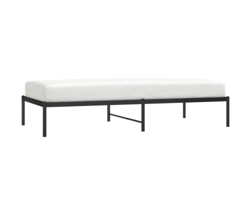 Estructura de cama sin colchón metal negro 90x190 cm