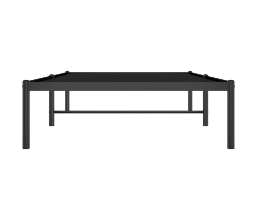 Estructura de cama sin colchón metal negro 90x190 cm