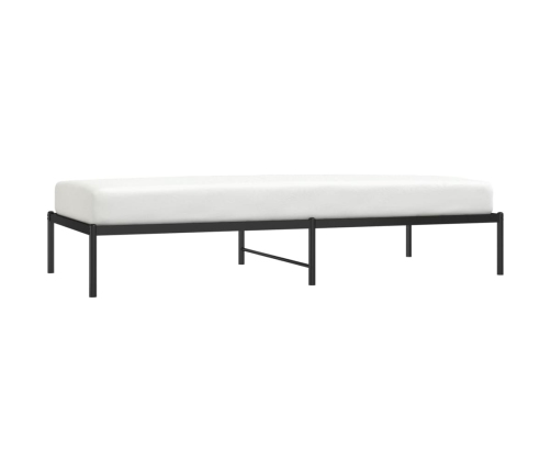 Estructura de cama sin colchón metal negro 90x200 cm