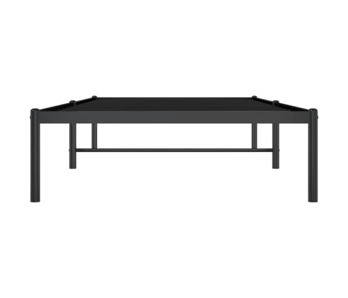 Estructura de cama sin colchón metal negro 90x200 cm